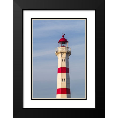 Sweden-Scania-Malmo-Inre Hamnen inner harbor-lighthouse Black Modern Wood Framed Art Print with Double Matting by Bibikow, Walter