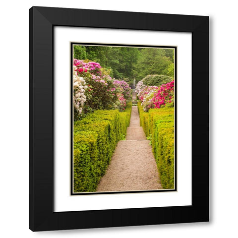 Sweden-Scania-Molle-Krapperups Slott castle-ancient home of the Gyllenstierna family-public garden- Black Modern Wood Framed Art Print with Double Matting by Bibikow, Walter