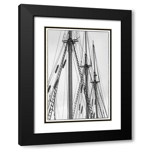 Sweden-Vastragotland and Bohuslan-Gothenburg-Klippan District-sailing ship Black Modern Wood Framed Art Print with Double Matting by Bibikow, Walter