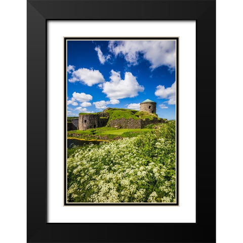 Sweden-Bohuslan-Kungalv-14th century medieval fortress-Bohus Fastning Black Modern Wood Framed Art Print with Double Matting by Bibikow, Walter
