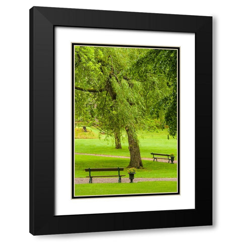 Sweden-Bohuslan-Gustavsberg-Swedens Oldest Resort-village park Black Modern Wood Framed Art Print with Double Matting by Bibikow, Walter