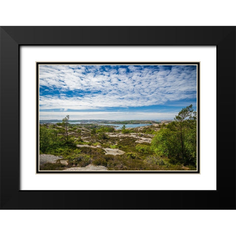 Sweden-Bohuslan-Fjallbacka-the Vetteberget cliff Black Modern Wood Framed Art Print with Double Matting by Bibikow, Walter