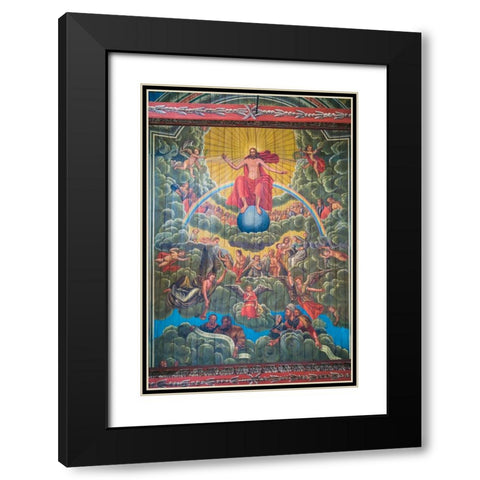 Sweden-Bohuslan-Dingle-Svarteborgs church-interior Black Modern Wood Framed Art Print with Double Matting by Bibikow, Walter