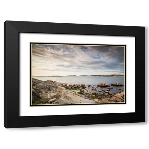 Sweden-Bohuslan-Salto Island-rocky cove seascape Black Modern Wood Framed Art Print with Double Matting by Bibikow, Walter