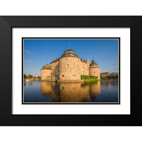 Sweden-Narke-Orebro-Orebro Castle-exterior Black Modern Wood Framed Art Print with Double Matting by Bibikow, Walter