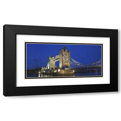 Great Britain, London The historic Tower Bridge Black Modern Wood Framed Art Print with Double Matting by Flaherty, Dennis