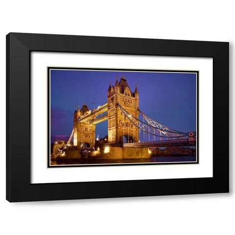 England-London The Tower Bridge Black Modern Wood Framed Art Print with Double Matting by Jaynes Gallery