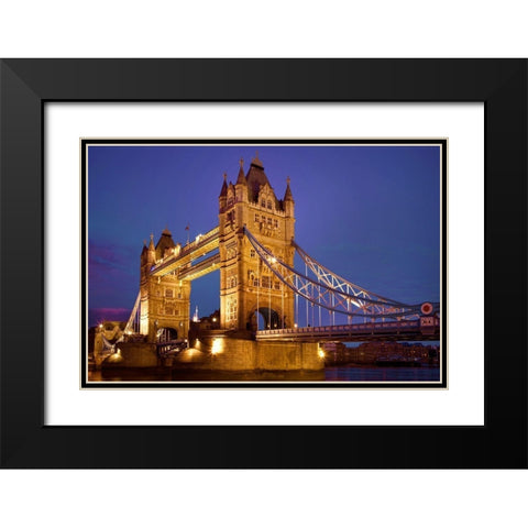 England-London The Tower Bridge Black Modern Wood Framed Art Print with Double Matting by Jaynes Gallery
