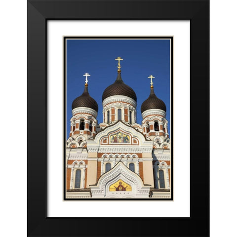 Estonia, Tallinn Alexander Nevsky Cathedral Black Modern Wood Framed Art Print with Double Matting by Zuckerman, Jim
