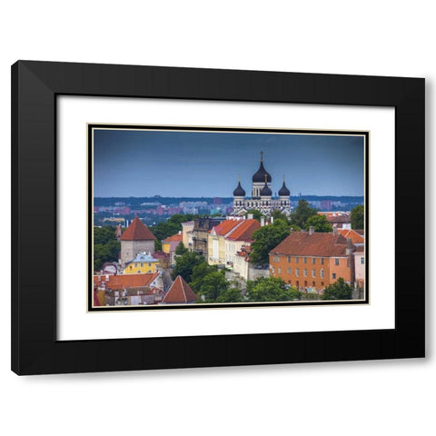 Estonia, Tallinn Alexander Nevsky Cathedral Black Modern Wood Framed Art Print with Double Matting by Zuckerman, Jim