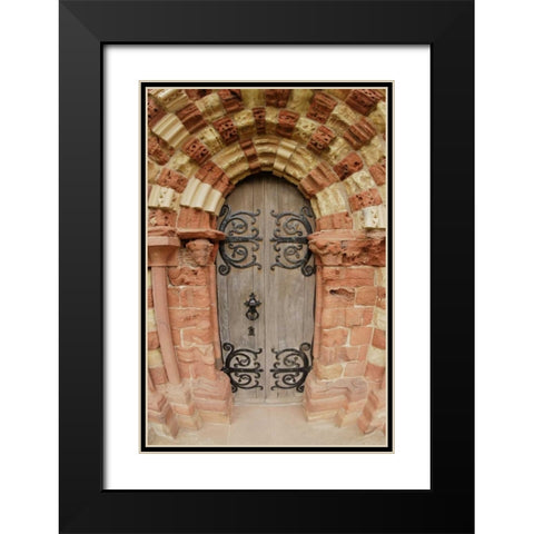 The Orkney Islands, Cathedral of St Magnus Black Modern Wood Framed Art Print with Double Matting by Morris, Arthur