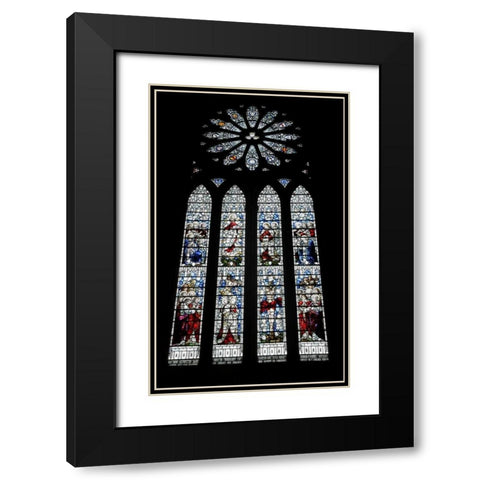 The Orkney Isl, Kirkwall Cathedral of St Magnus Black Modern Wood Framed Art Print with Double Matting by Morris, Arthur