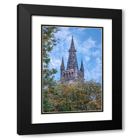 Glasgow University-Scotland Black Modern Wood Framed Art Print with Double Matting by Norring, Tom
