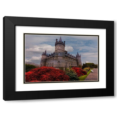 Iconic Inveraray Castle in Argyll-Scotland Black Modern Wood Framed Art Print with Double Matting by Norring, Tom