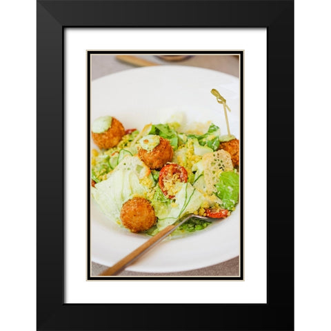 Italian cuisine Black Modern Wood Framed Art Print with Double Matting by Majority World CIC