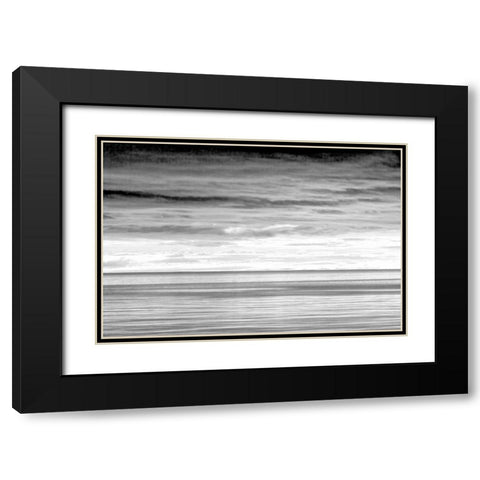 Washington Sunrise on Strait of Juan de Fuca Black Modern Wood Framed Art Print with Double Matting by Paulson, Don