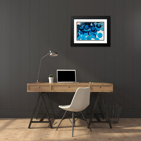Glass Pebbles with light Black Modern Wood Framed Art Print with Double Matting by Beraldo, Zandina Muench
