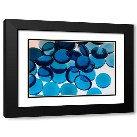 Glass Pebbles with light Black Modern Wood Framed Art Print with Double Matting by Beraldo, Zandina Muench