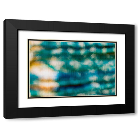 Colorful fabric detail Black Modern Wood Framed Art Print with Double Matting by Muench, Zandria