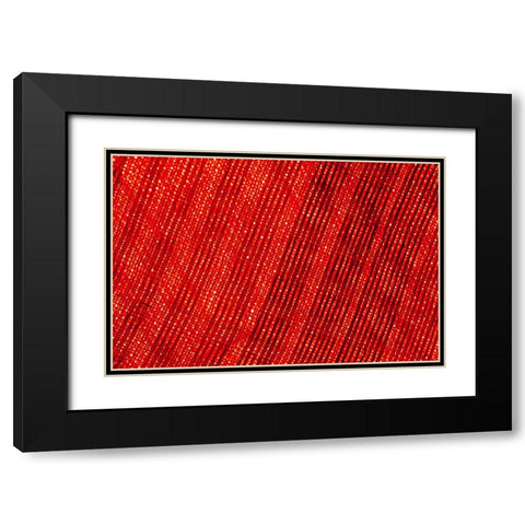 Colorful fabric detail Black Modern Wood Framed Art Print with Double Matting by Muench, Zandria