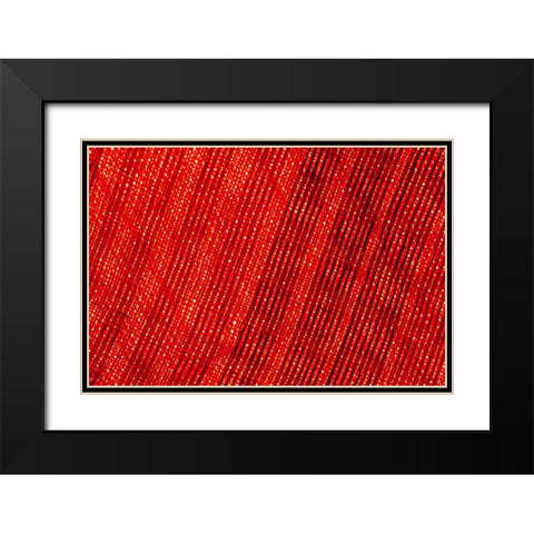 Colorful fabric detail Black Modern Wood Framed Art Print with Double Matting by Muench, Zandria