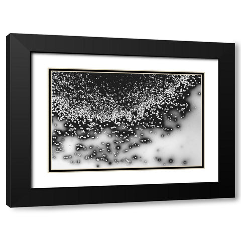 Beet juice and salt crystals Black Modern Wood Framed Art Print with Double Matting by Muench, Zandria