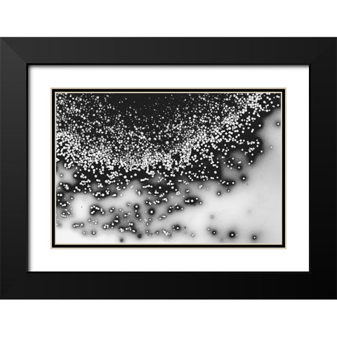 Beet juice and salt crystals Black Modern Wood Framed Art Print with Double Matting by Muench, Zandria