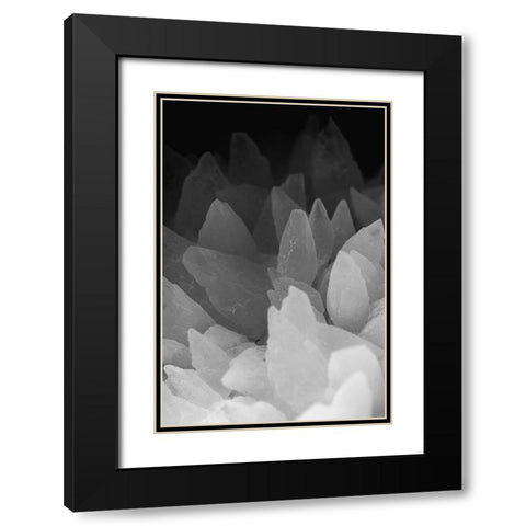 Rose Quartz Black Modern Wood Framed Art Print with Double Matting by Muench, Zandria