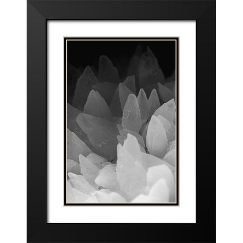Rose Quartz Black Modern Wood Framed Art Print with Double Matting by Muench, Zandria