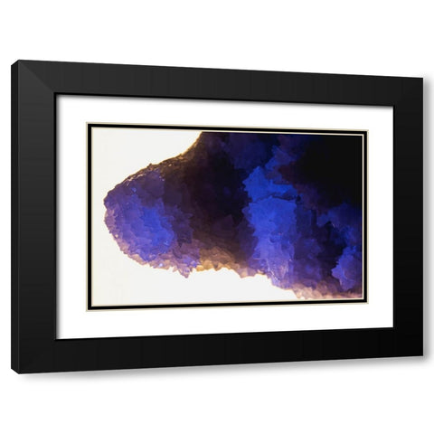 Quartz crystals Black Modern Wood Framed Art Print with Double Matting by Muench, Zandria