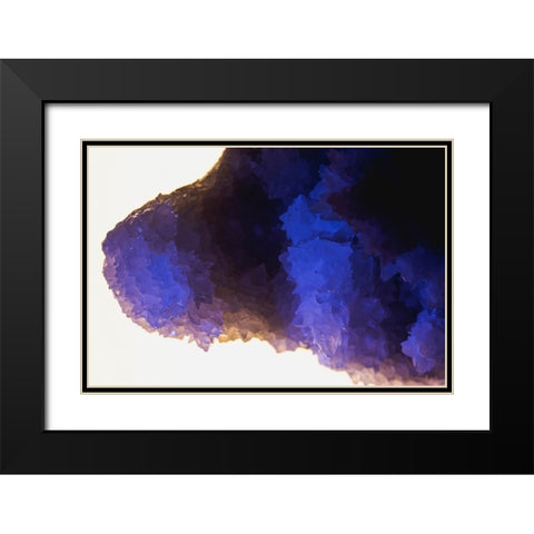 Quartz crystals Black Modern Wood Framed Art Print with Double Matting by Muench, Zandria