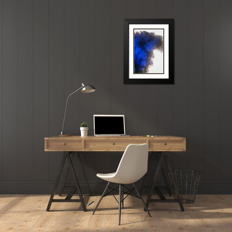 Quartz crystals Black Modern Wood Framed Art Print with Double Matting by Muench, Zandria