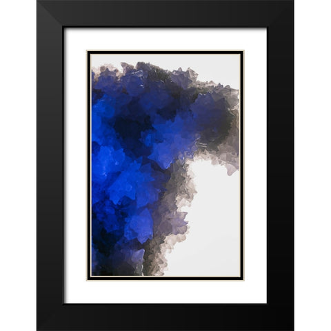 Quartz crystals Black Modern Wood Framed Art Print with Double Matting by Muench, Zandria