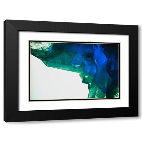 Quartz crystals Black Modern Wood Framed Art Print with Double Matting by Muench, Zandria