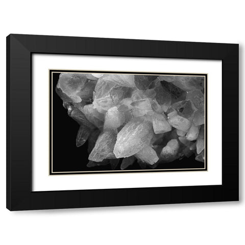 Rose Quartz Black Modern Wood Framed Art Print with Double Matting by Muench, Zandria