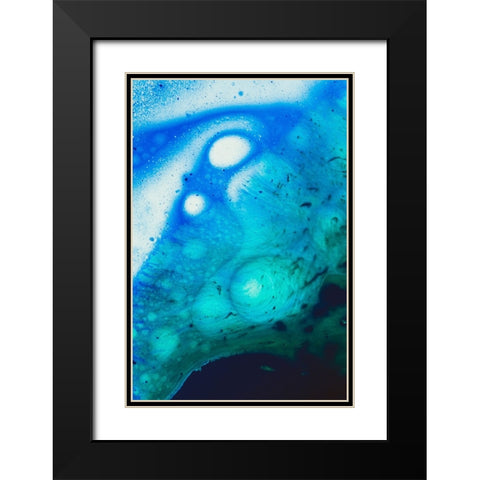 Paint-oil and water Black Modern Wood Framed Art Print with Double Matting by Muench, Zandria