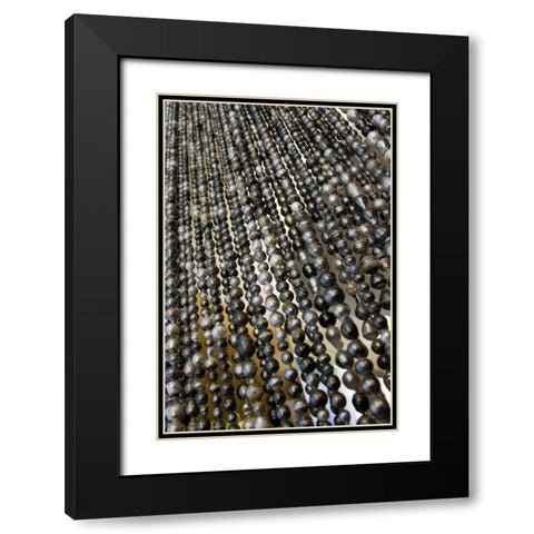 French Polynesia, Bora Bora Curtain of pearls Black Modern Wood Framed Art Print with Double Matting by Kaveney, Wendy