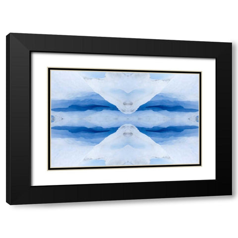 Argentina, Patagonia Abstract of glacier ice Black Modern Wood Framed Art Print with Double Matting by Kaveney, Wendy