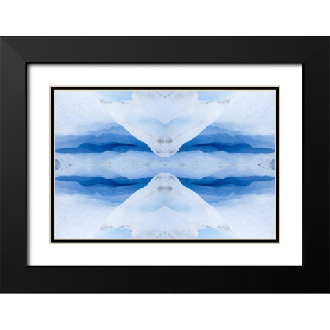 Argentina, Patagonia Abstract of glacier ice Black Modern Wood Framed Art Print with Double Matting by Kaveney, Wendy
