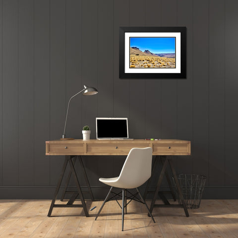 Argentina-Santa Cruz Alero Charcamata (cave paintings site) and surroundings Black Modern Wood Framed Art Print with Double Matting by Molinari, Michele