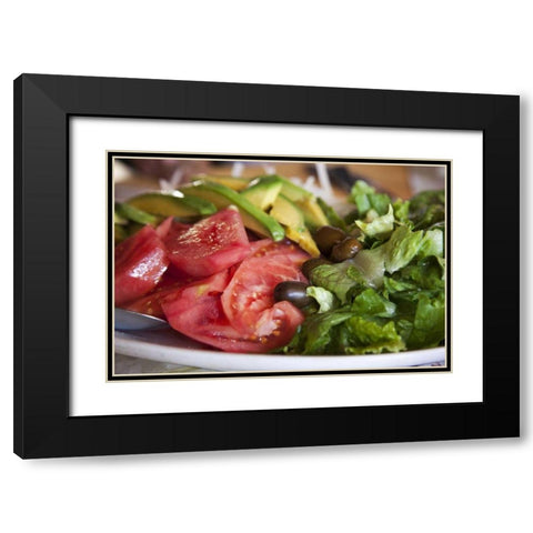 Chile, San Antonio Tossed salad Black Modern Wood Framed Art Print with Double Matting by Kaveney, Wendy