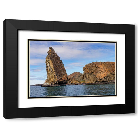 Pinnacle Rock-Bartholomew Island-Galapagos Islands-Ecuador Black Modern Wood Framed Art Print with Double Matting by Jones, Adam