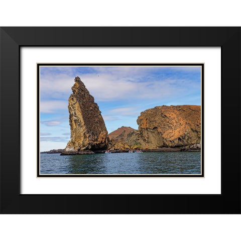 Pinnacle Rock-Bartholomew Island-Galapagos Islands-Ecuador Black Modern Wood Framed Art Print with Double Matting by Jones, Adam