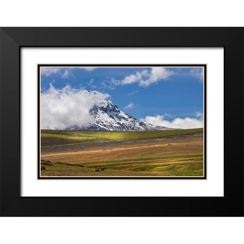 Antisana volcano-Antisana National Park-Ecuador Black Modern Wood Framed Art Print with Double Matting by Jones, Adam