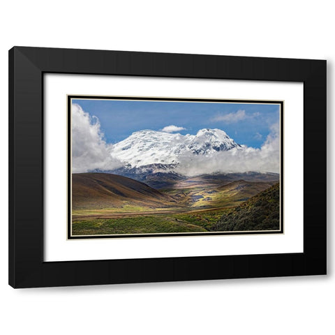Antisana volcano-Antisana National Park-Ecuador Black Modern Wood Framed Art Print with Double Matting by Jones, Adam