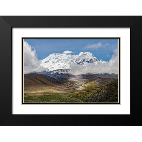 Antisana volcano-Antisana National Park-Ecuador Black Modern Wood Framed Art Print with Double Matting by Jones, Adam