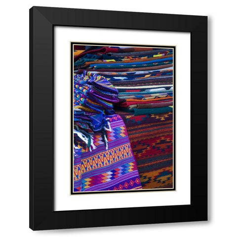 Mexico, San Miguel de Allende, Rugs for Sale Black Modern Wood Framed Art Print with Double Matting by Rotenberg, Nancy