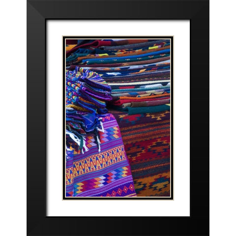 Mexico, San Miguel de Allende, Rugs for Sale Black Modern Wood Framed Art Print with Double Matting by Rotenberg, Nancy