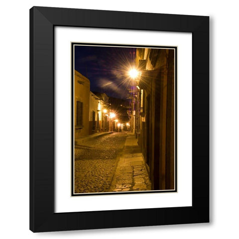 Mexico, San Miguel de Allende, Street scene Black Modern Wood Framed Art Print with Double Matting by Rotenberg, Nancy
