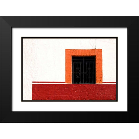 Mexico, Cabo San Lucas Detail of window Black Modern Wood Framed Art Print with Double Matting by Ross, Nancy ,  Steve